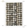 seria Black & White - Czarny & Biały, geometyczne czarno-białe wzory, cyfry, litery*  Mulberry Decoupage Paper FPA1019 Black & White Series - Black & White, geometric black and white patterns, numbers, letters* Papel para decoupage Mulberr